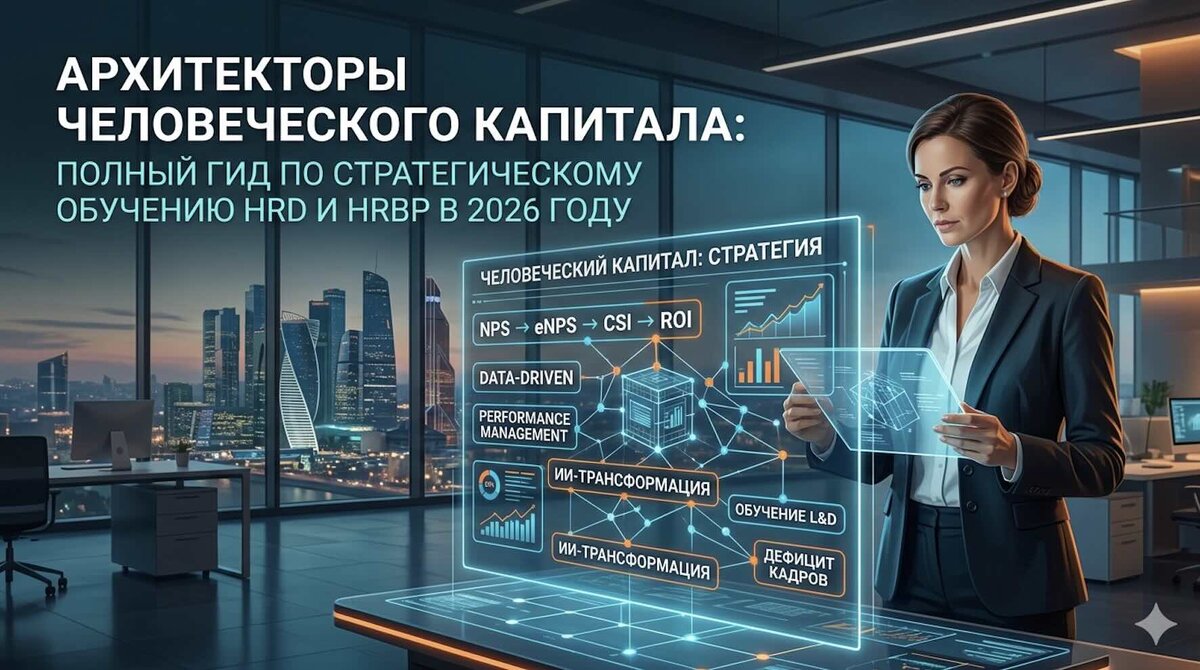 Архитекторы человеческого капитала: Полный гид по стратегическому обучению HRD и HRBP в 2026 году