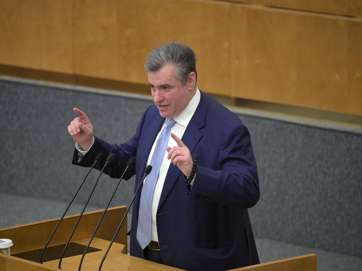    Руководитель фракции ЛДПР, председатель комитета Государственной думы России по международным делам Леонид Слуцкий© РИА Новости . Владимир Федоренко