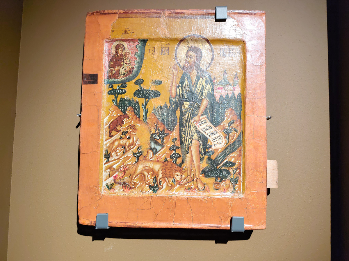 Главный экспонат выставки "В кругу зверей" в Музее имени Андрея Рублева