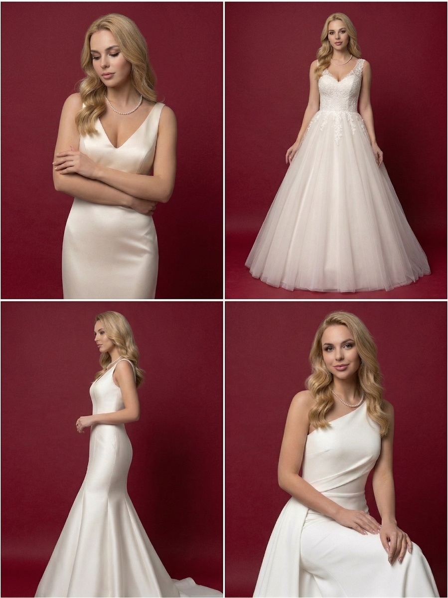 Украшение Almazia. Жемчужные бусы под свадебные платья