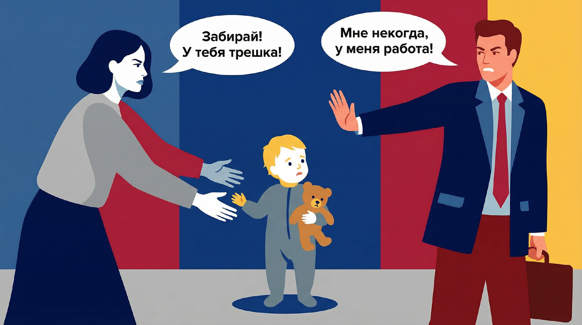 «Забери сына, у тебя трёшка!» — сказала я мужу при разводе. Он ушёл к маме и бросил трубку. А закон, оказывается, на его стороне