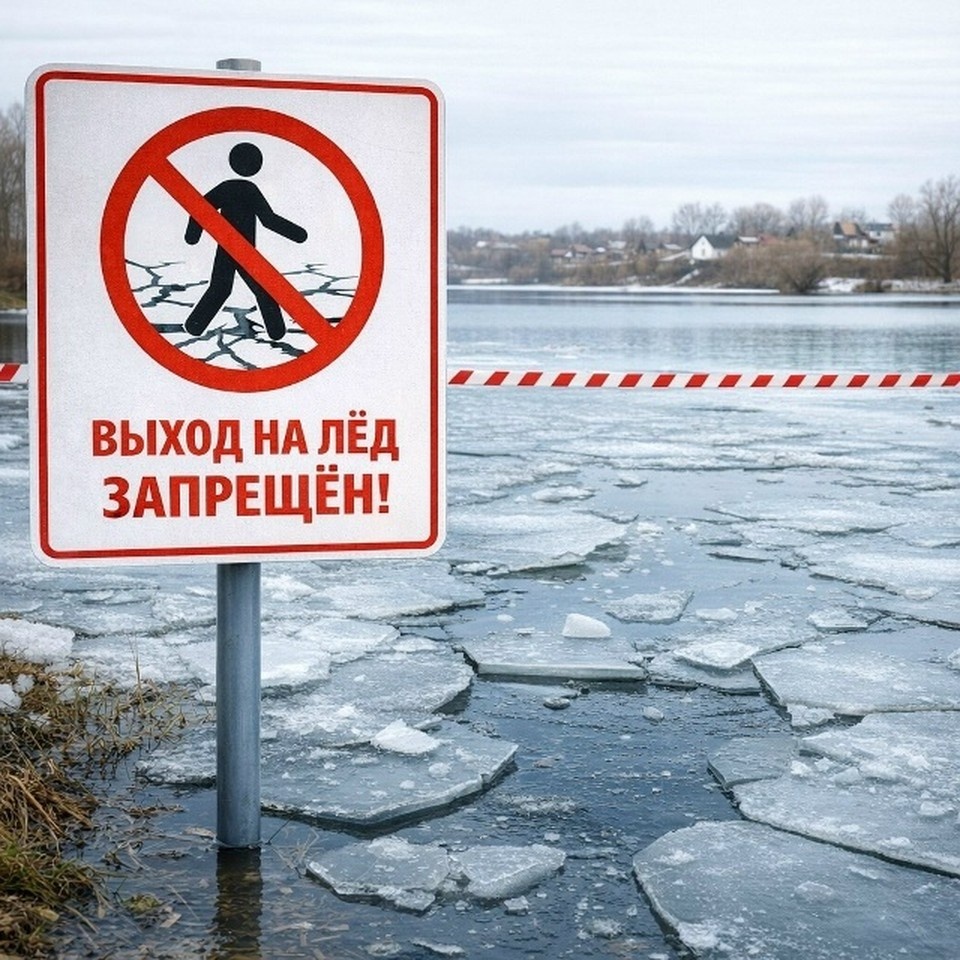    МЧС: выход на лед запрещен.