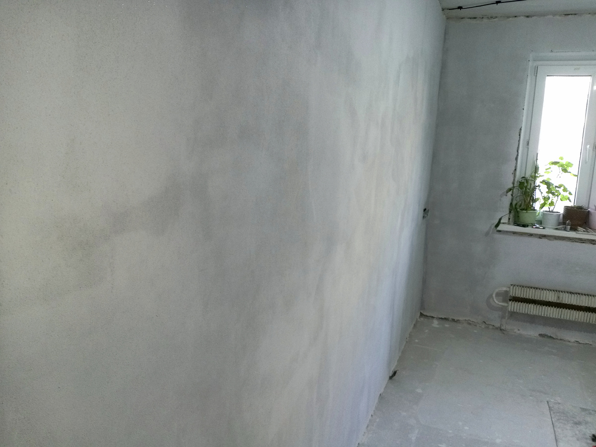 В процессе окраски