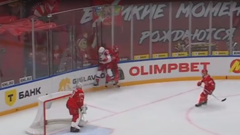    принтскрин с видео КХЛ