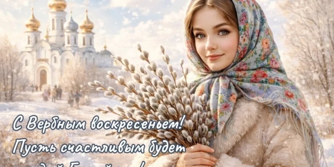 Светлый праздник. Красивые открытки с Вербным воскресеньем 2026