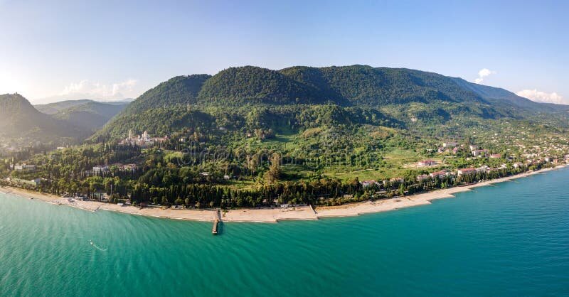 Аэровид с ярко-бирюзовым морем