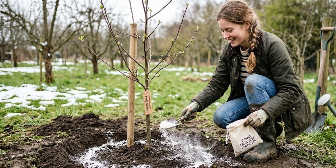 Важная подкормка яблони после таяния снега весной. Эти удобрения нужны для хорошего урожая яблок.