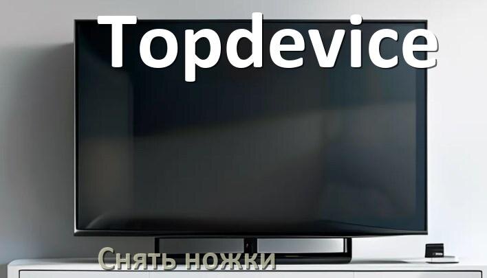 
Как у телевизора Topdevice снять ножки