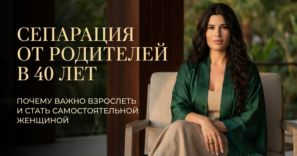 Сепарация от родителей в 40 лет: почему важно взрослеть и стать самостоятельной женщиной