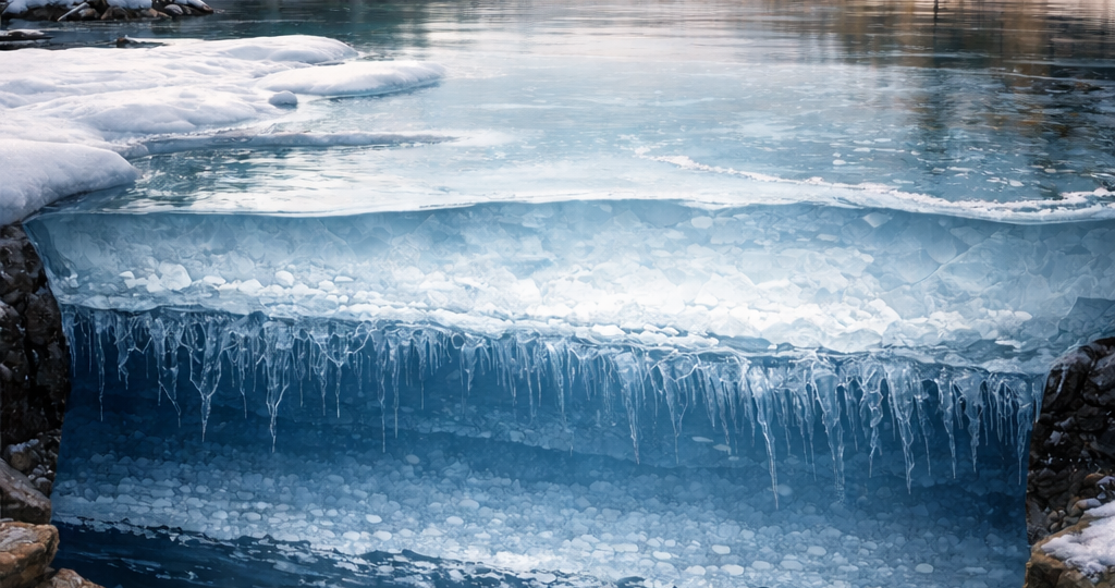 Как рождается лед на реках и озерах России