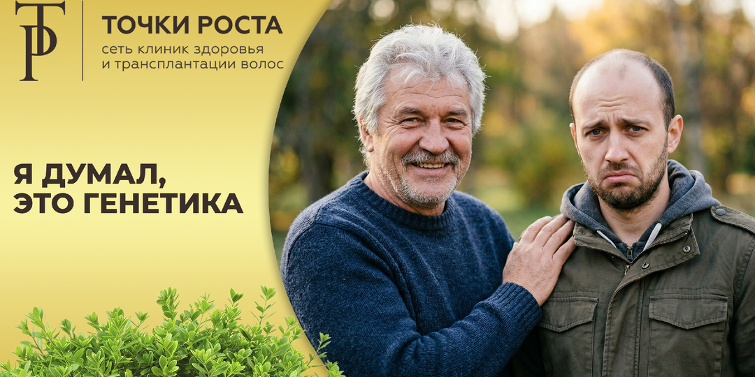 «Я думал, это генетика». Почему одни мужчины лысеют в 25, а другие сохраняют волосы до 60?