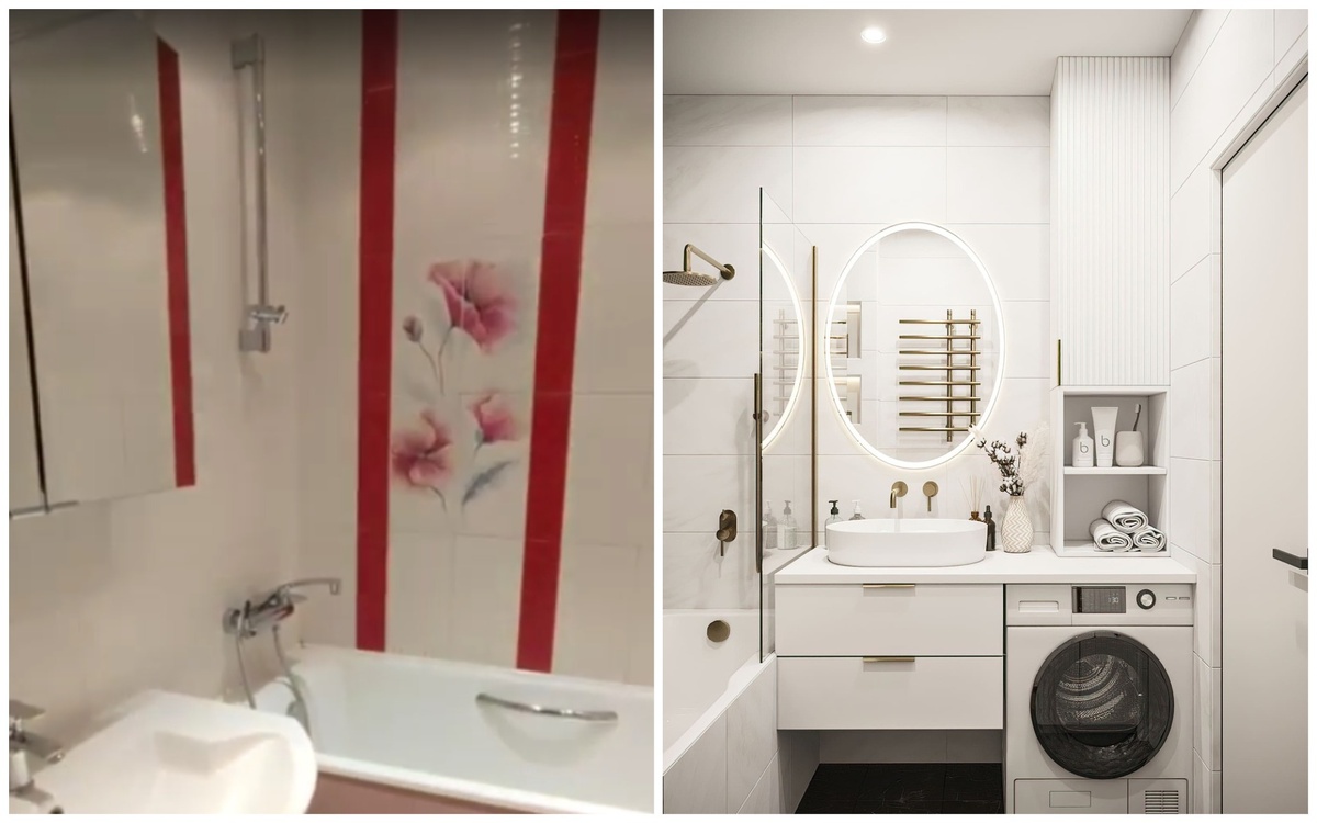 Фото до и после ремонта. Проект Domeo