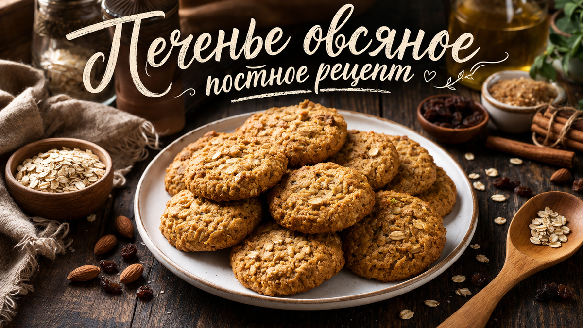 Печенье овсяное постное