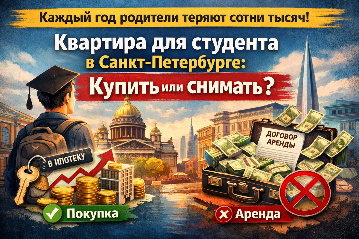 Купить квартиру в Санкт-Петербурге для студента