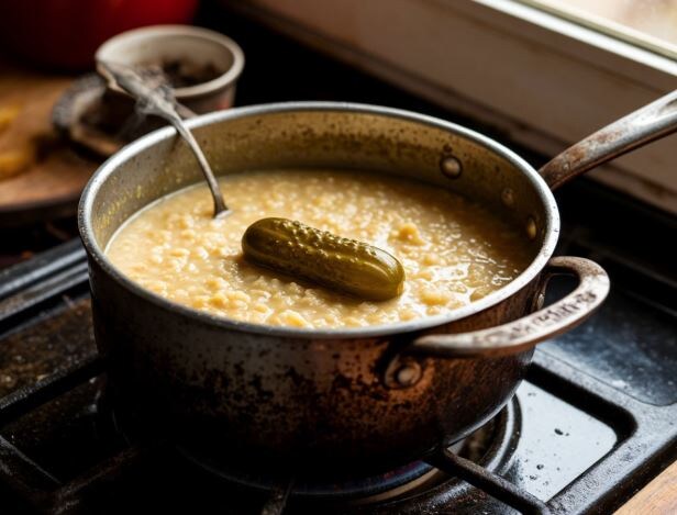 Суп из огурцов, протянешь ноги - не найдёшь концов! 