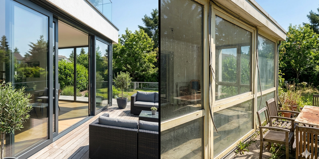 Алюминий vs Пластик: почему для панорамного остекления выбирают металл