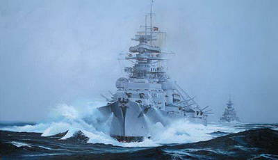 Линкор «Бисмарк» и тяжелый крейсер «Принц Ойген»