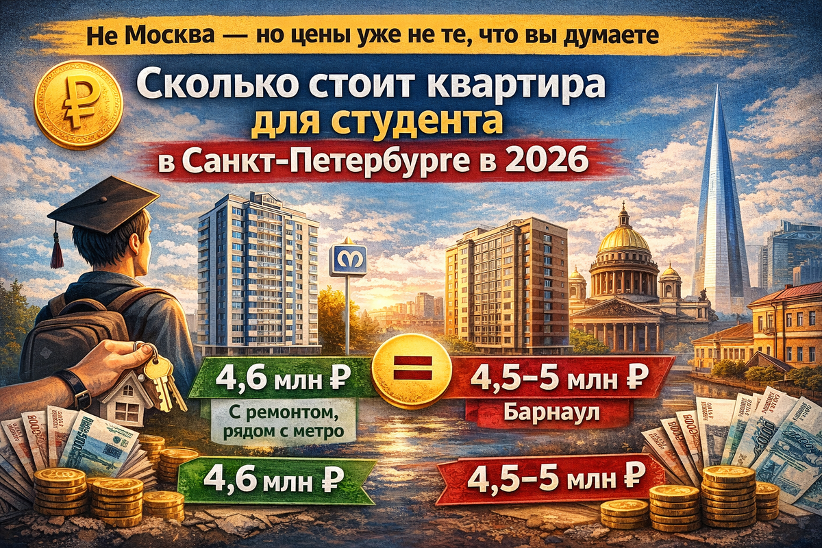 Сколько стоит квартира в Санкт-Петербурге?