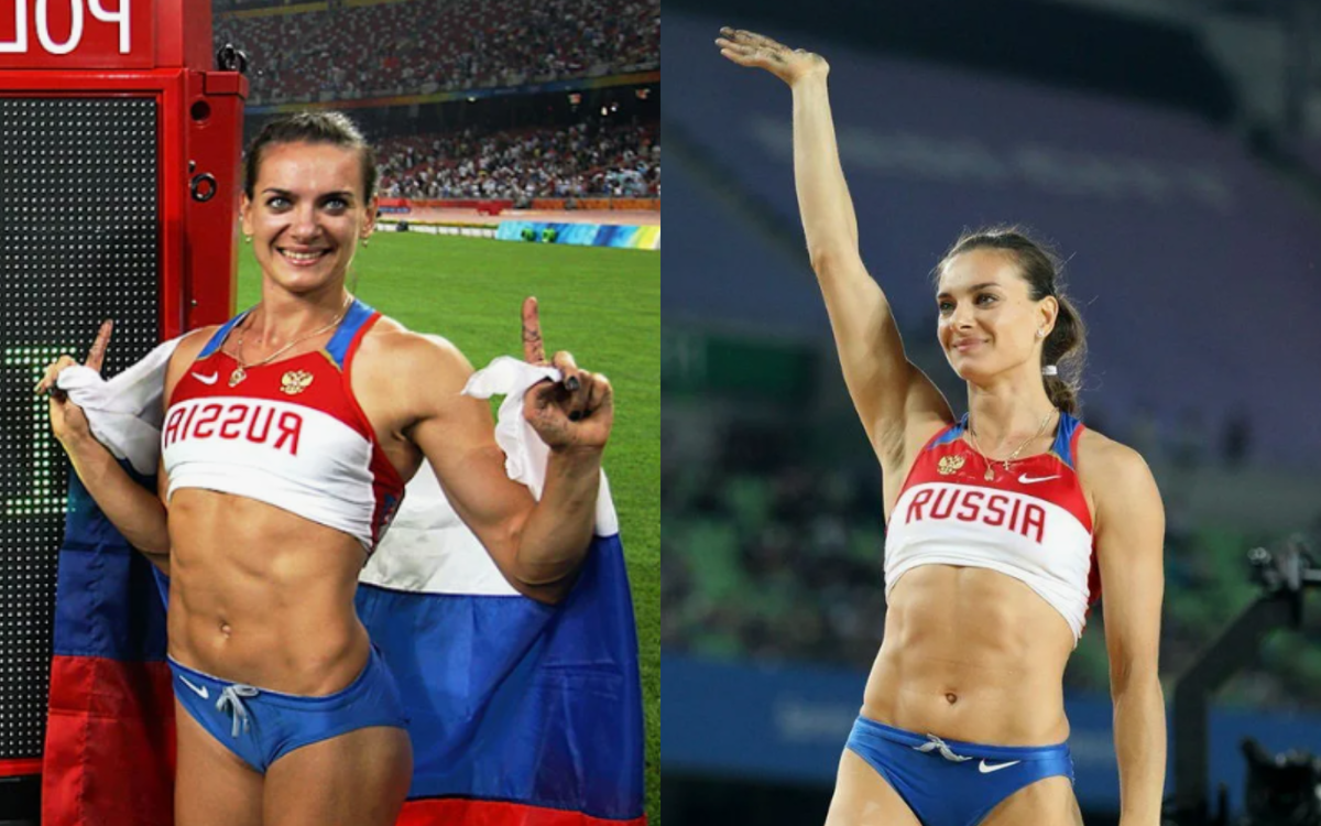 на фото Елена Исинбаева 