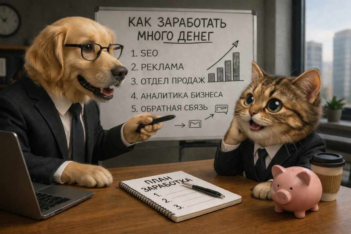 Но котик не сдается. Он решил проконсультироваться с более опытным товарищем, который тоже когда-то страдал от этой проблемы, но нашел выход. 