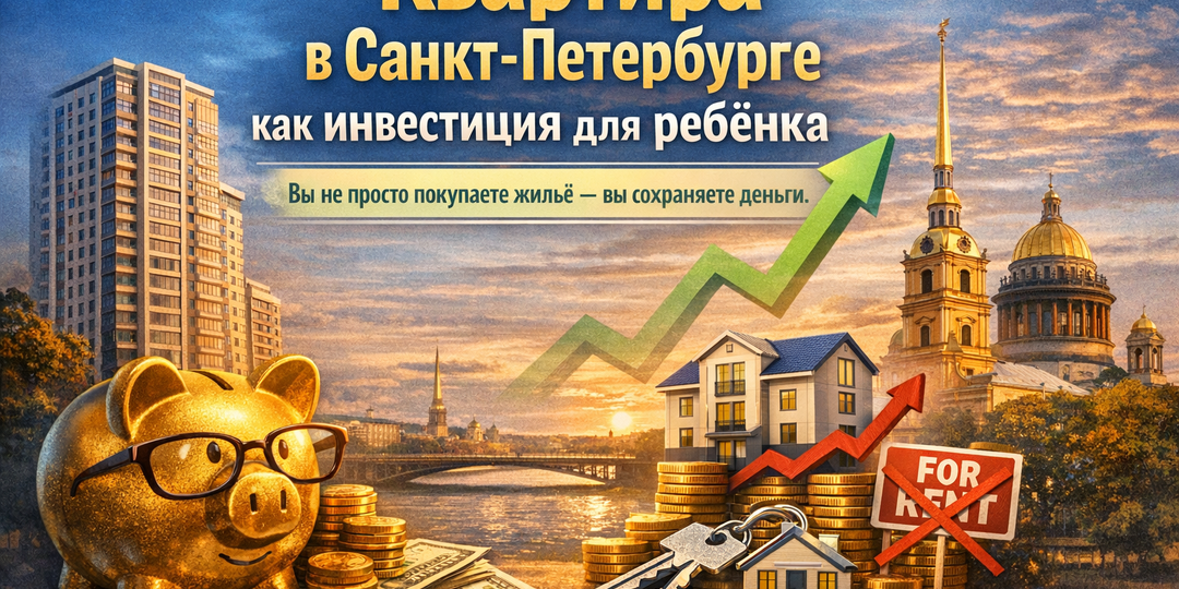 💸 Квартира в Санкт-Петербурге как инвестиция для ребёнка