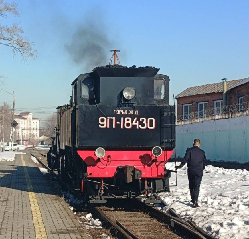 Восстановленный паровоз 9П№18430.