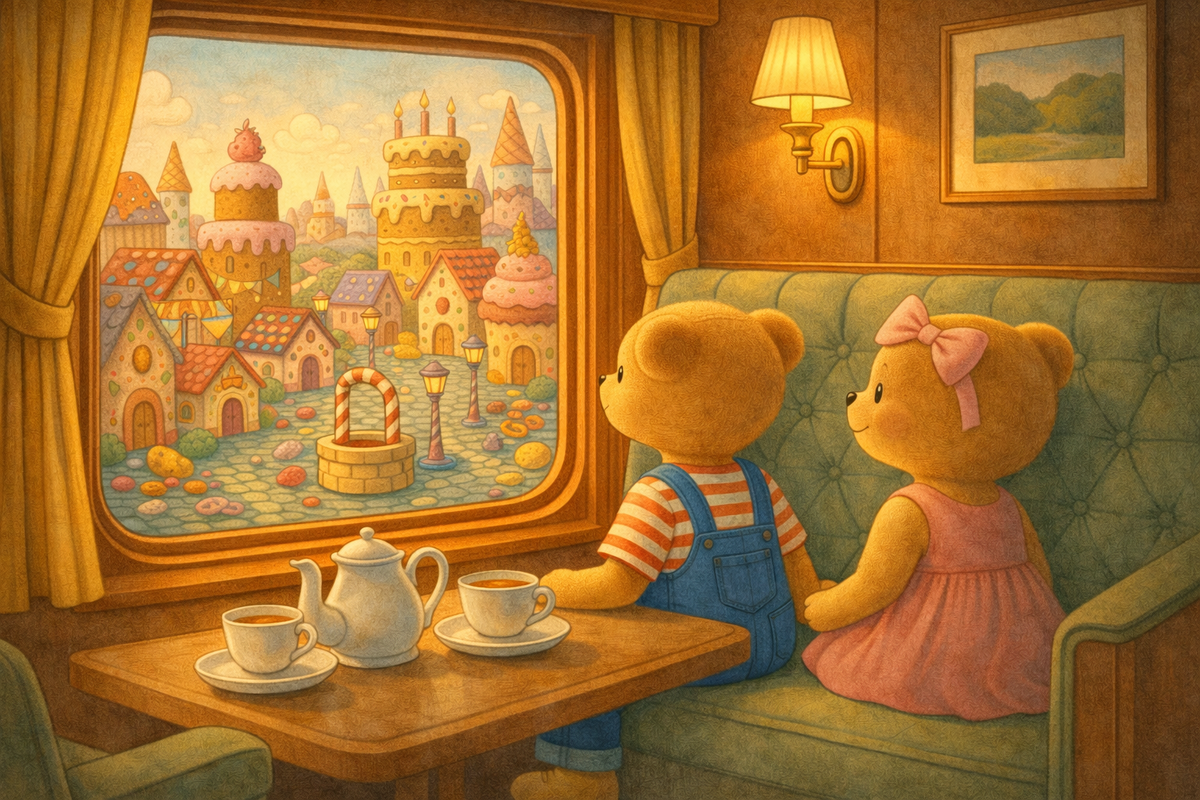 Паровозик Пых въехал в необыкновенную страну