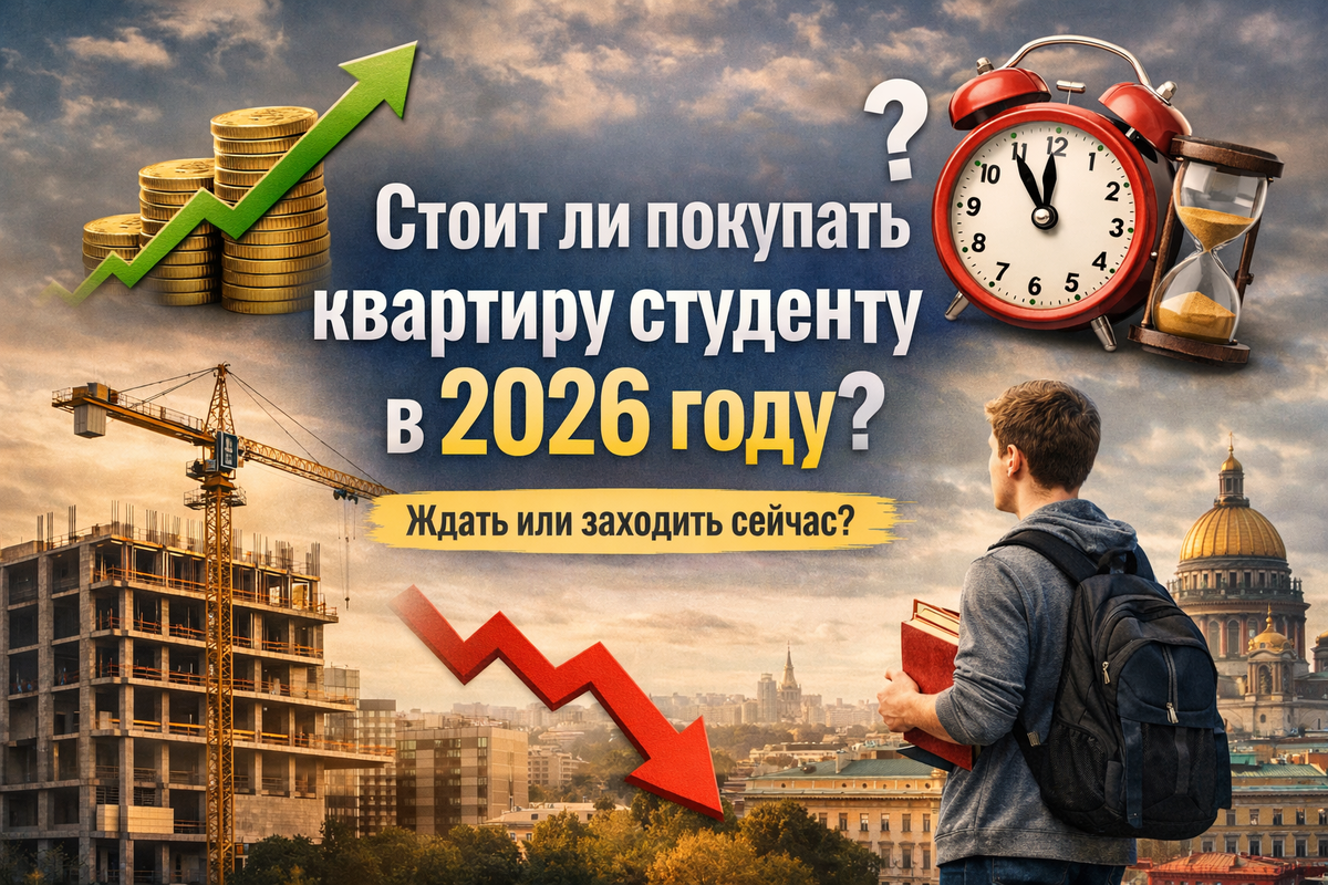 Стоит ли покупать квартиру студенту в 2026 году