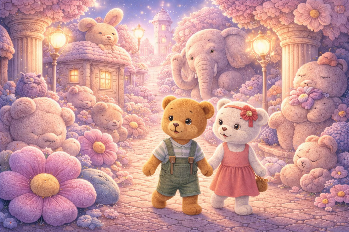 Медвежата идут по стране, где все спят