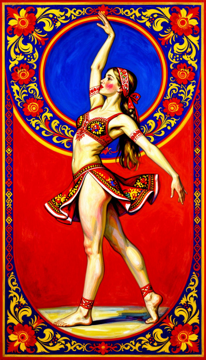 Сия артистка, именуемая Варварой, в образе том, как на афише 1832 года, при шатре бродячем, близ села Краснополье