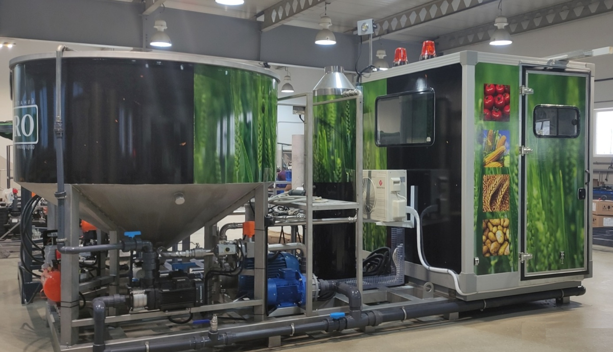 Приборы учёта «МастерФлоу» в составе растворного узла NAGRO.