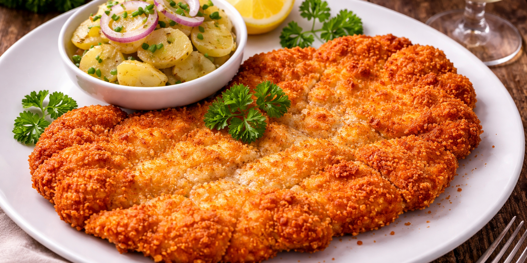 Венский шницель: классический рецепт с пошаговыми фото — тонкий, хрустящий, с картофельным салатом