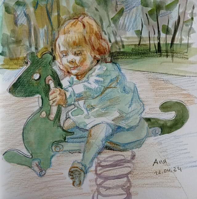 Моя зарисовка из парка