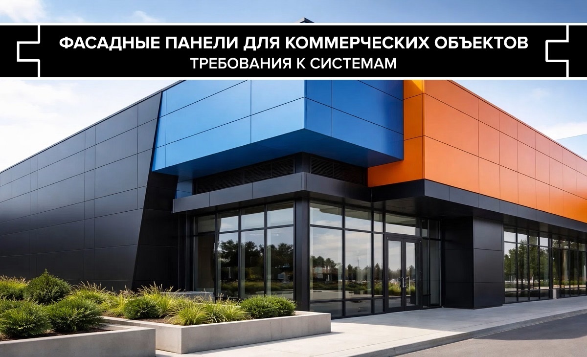 Фасадные панели для коммерческих объектов: требования к системам