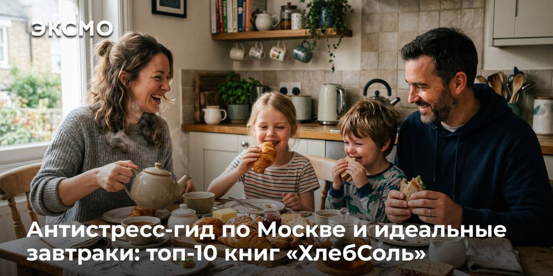 Антистресс-гид по Москве и идеальные завтраки: топ-10 книг «ХлебСоль»