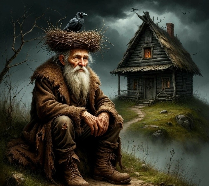 Домовой  - иллюстрация ИИ по моему запросу 