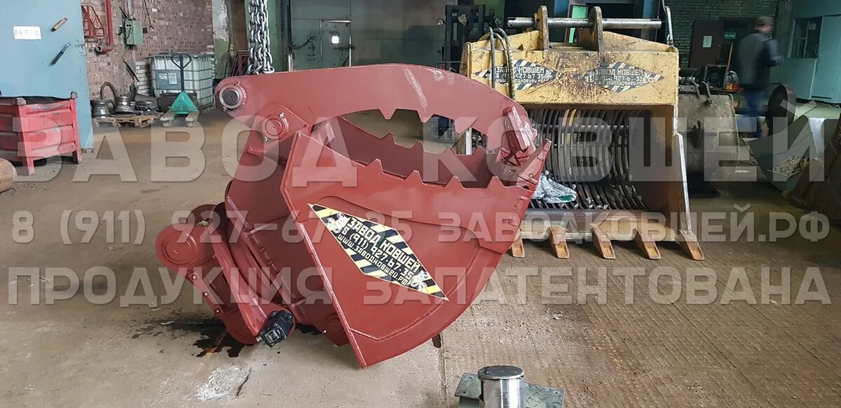 Поворотный захват на инженерный танк УБИМ от ЗАВОДа КОВШЕЙ. Тел: 8-911-927-67-35 Анатолий Григорьевич (СПб). Сайт: заводковшей.рф