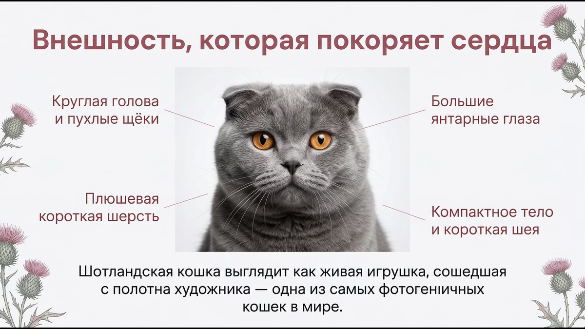 Внешность шотландской кошки