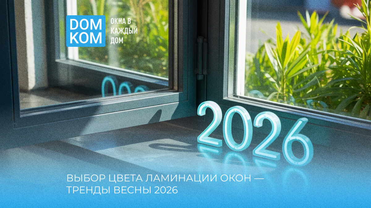 Выбор цвета ламинации окон — тренды весны 2026