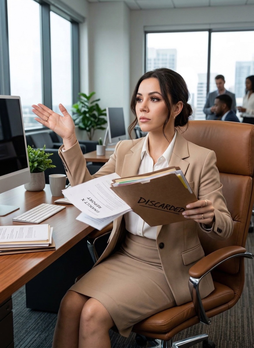 Фото создано ИИ. Любые совпадения случайны. Совет женщинам за 40: уходить с работы и снова искать себя