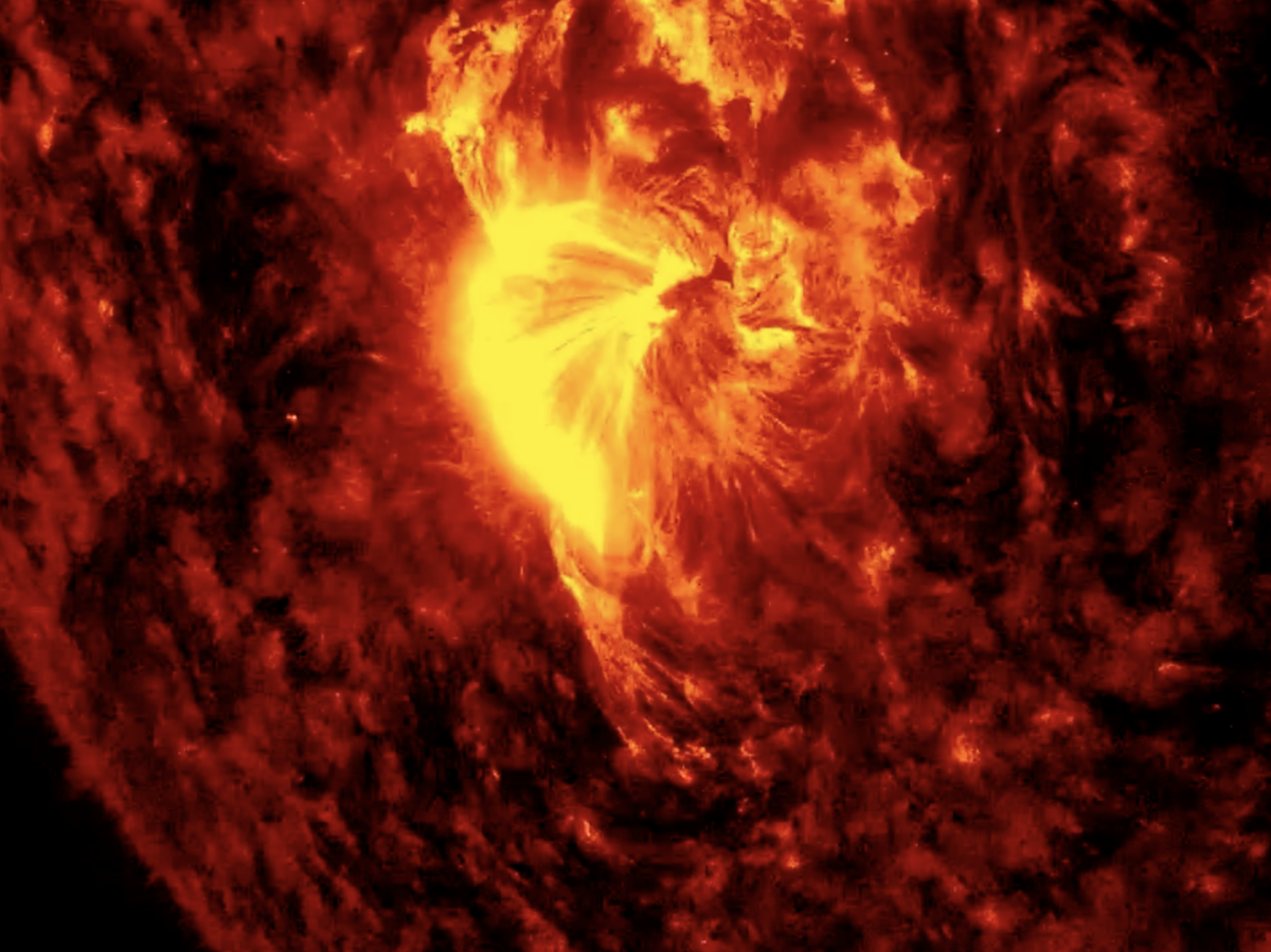    Вспышка на солнце | © Лаборатория солнечной астрономии (XRAS)/Telegram