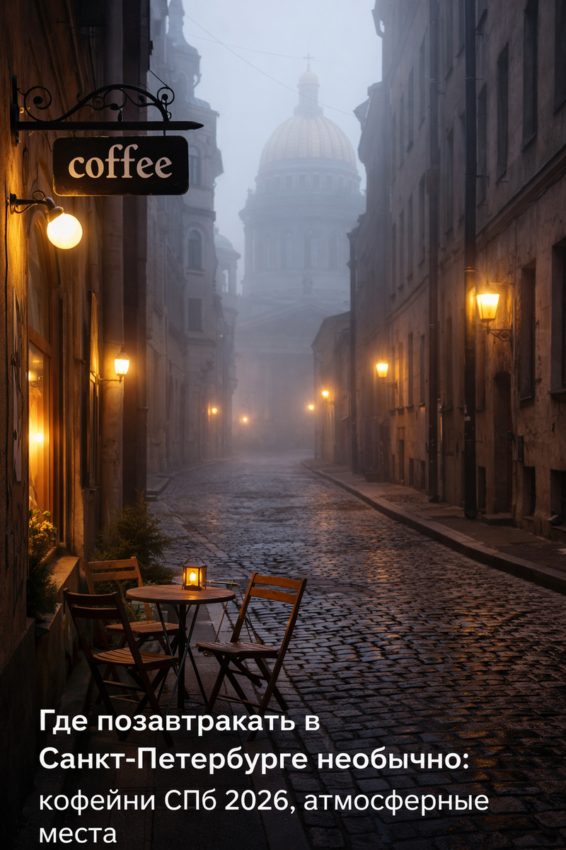 где позавтракать в санкт петербурге необычно, кофейни спб 2026, атмосферные места.