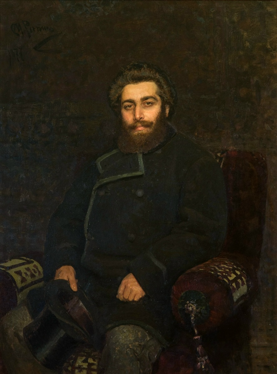 Портрет Куинджи Художник И.Е. Репин
