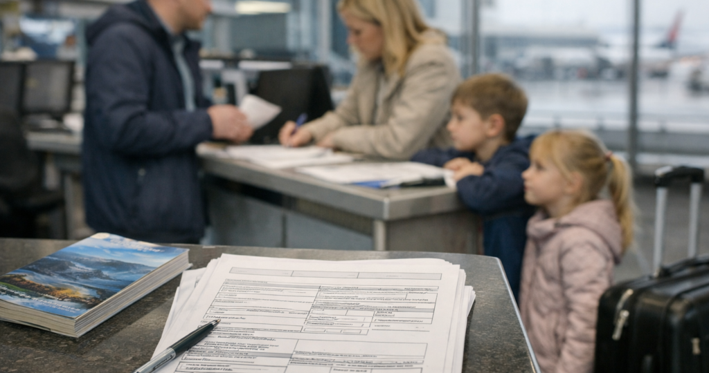 Как подать заявление на визу в Новую Зеландию для всей семьи одновременно.