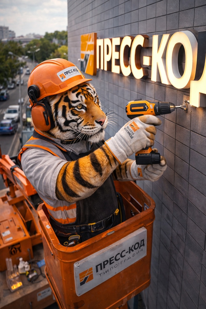 Создать карусельПроектирование, согласование, производство и монтаж вывесок, лайтбоксов и рекламных конструкций. Типография «Пресс-код»