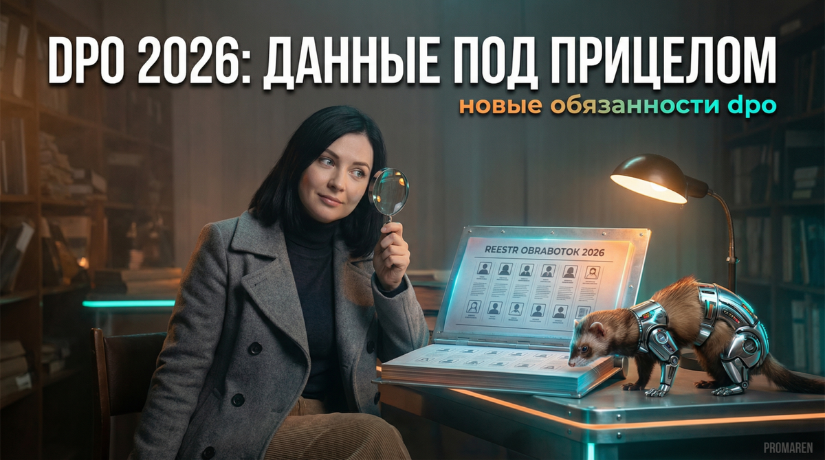    Карта ролей и обязанностей DPO по контролю обработки персональных данных в компании в 2026 году | Марина Погодина, PROMAREN Марина Погодина
