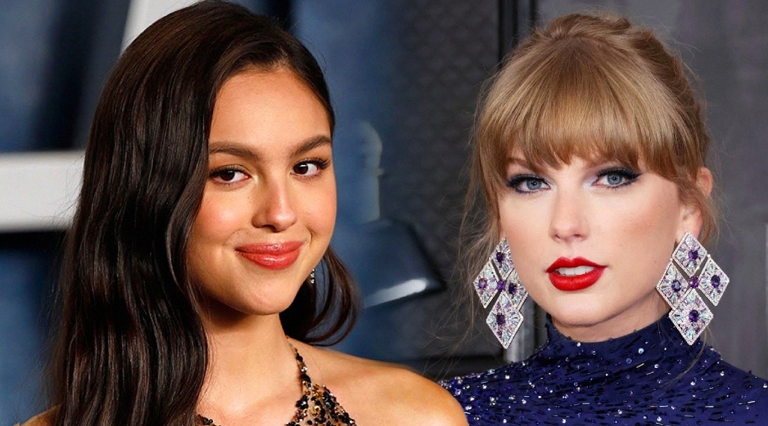     Оливия Родриго и Тейлор Свифт / Скриншот из «Olivia Rodrigo Addresses Rumored Taylor Swift Feud»