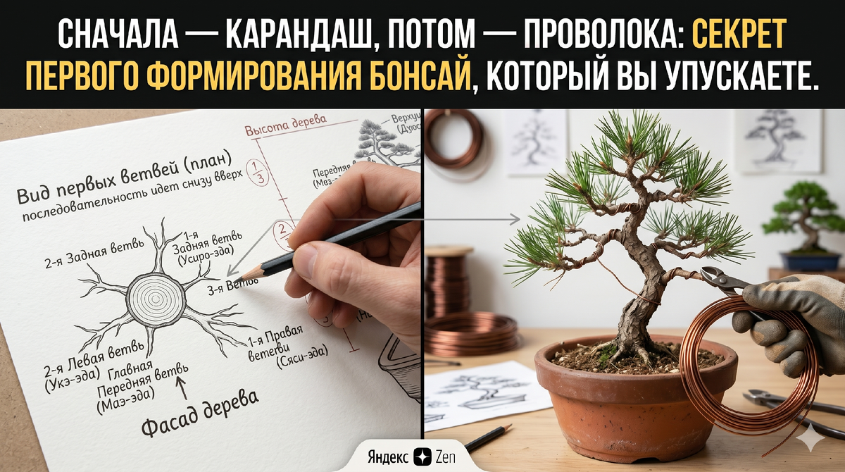 Сначала — карандаш, потом — проволока
