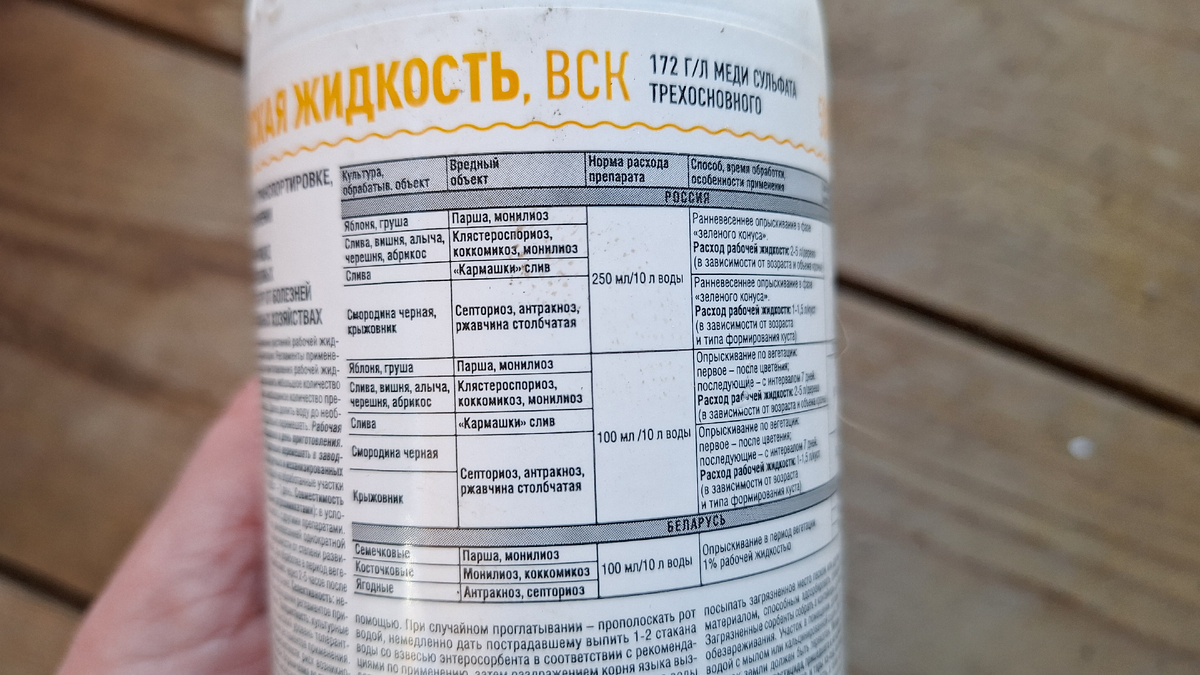 Фото автора. Инструкция по применению на этикетке