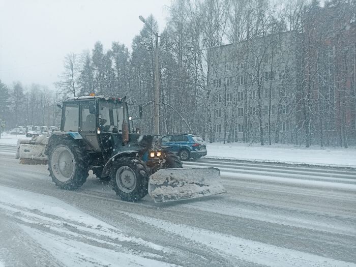 Снега в Советском районе выпало вдвое больше уровня прошлого года